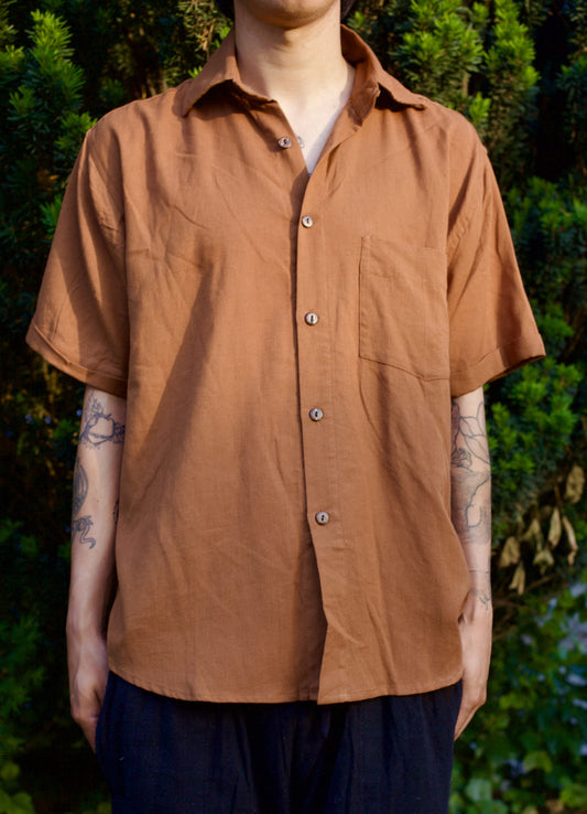 shedol baato shirt unisex brick brown