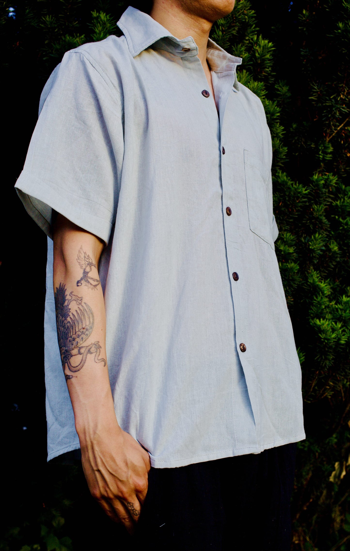 shedol baato shirt unisex dhaulagiri grey front