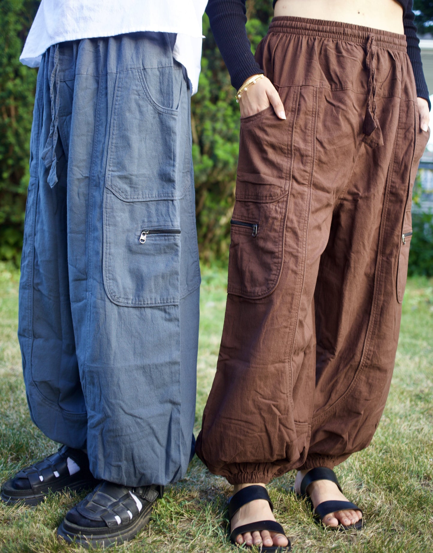 models wearing shedol bhaktapur pants