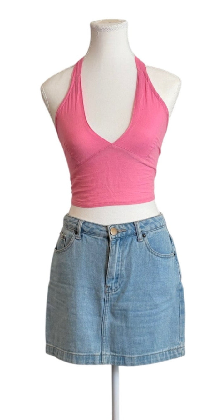 shedol rara bra top blush path pink front