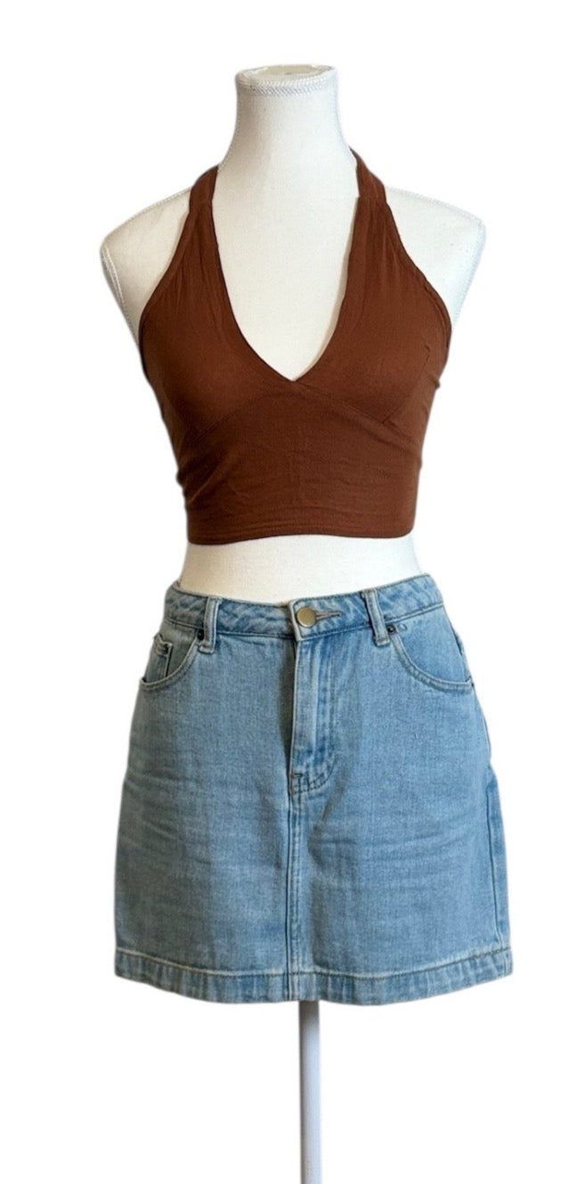 shedol rara bra top chiya brown front