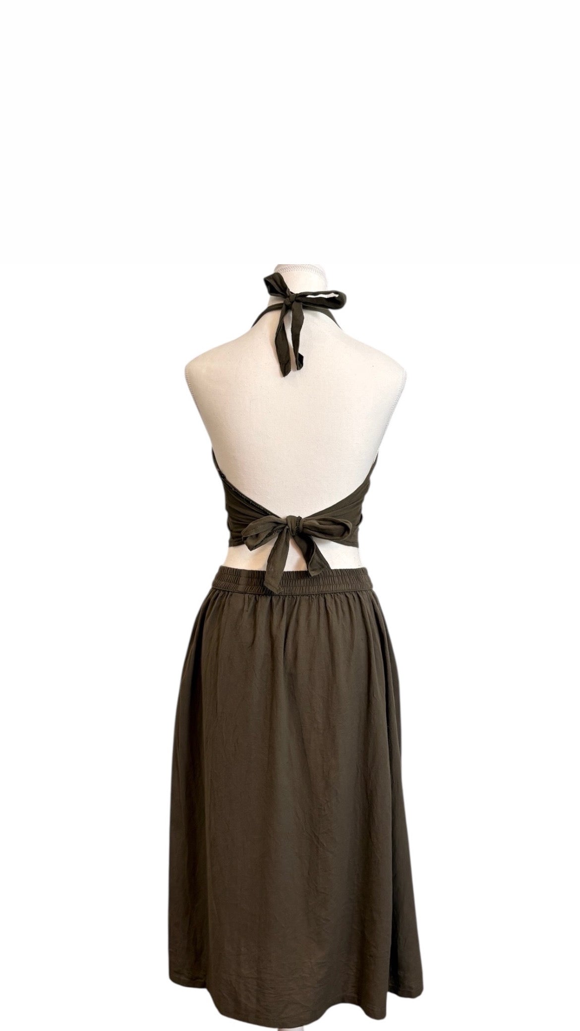 shedol rara bra top pine grove green back