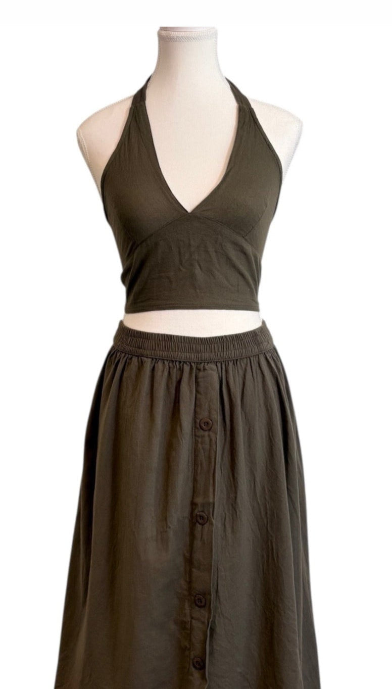 shedol rara bra top pine grove green front