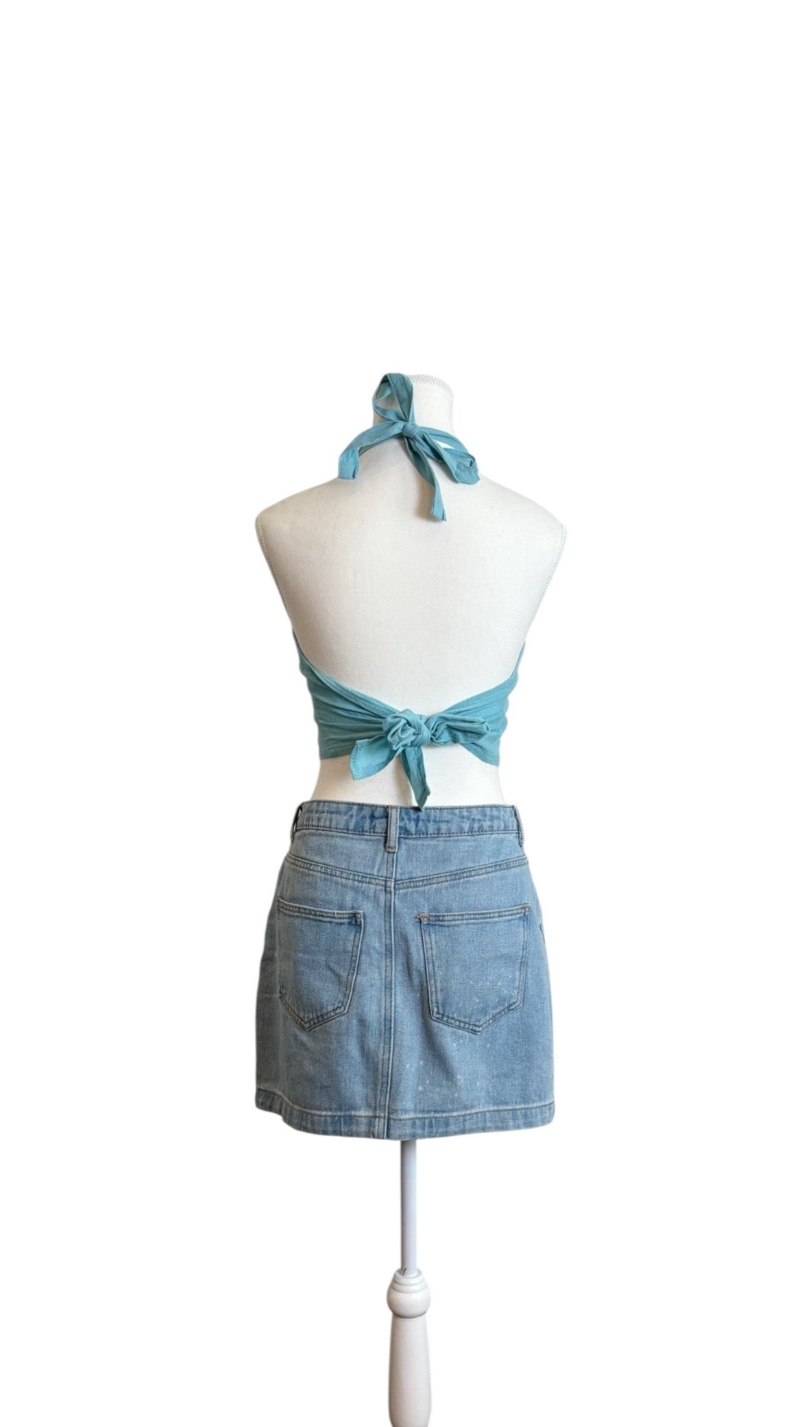 shedol rara bra top sky trail blue back