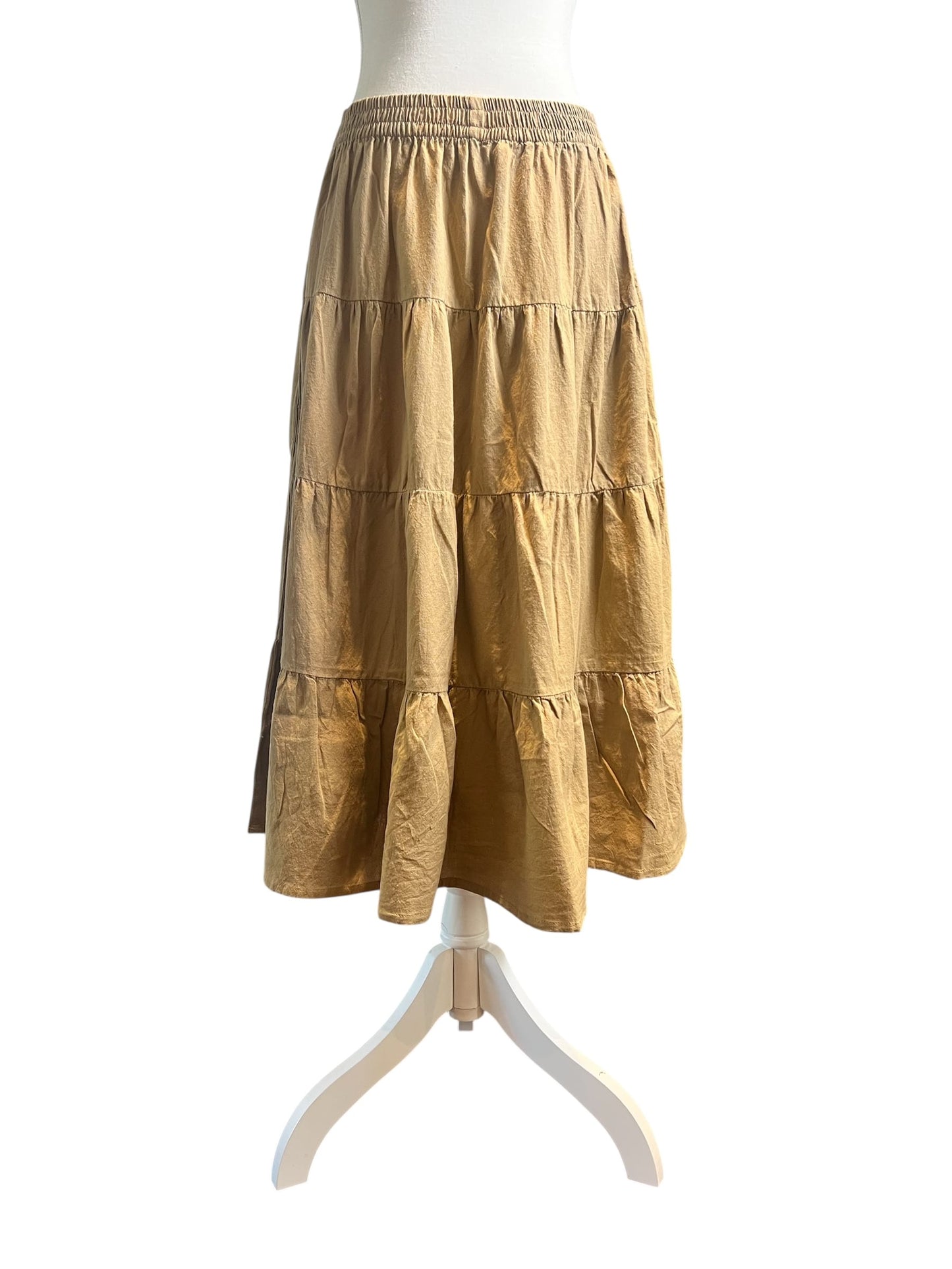 shedol shortened bhojo skirt camel