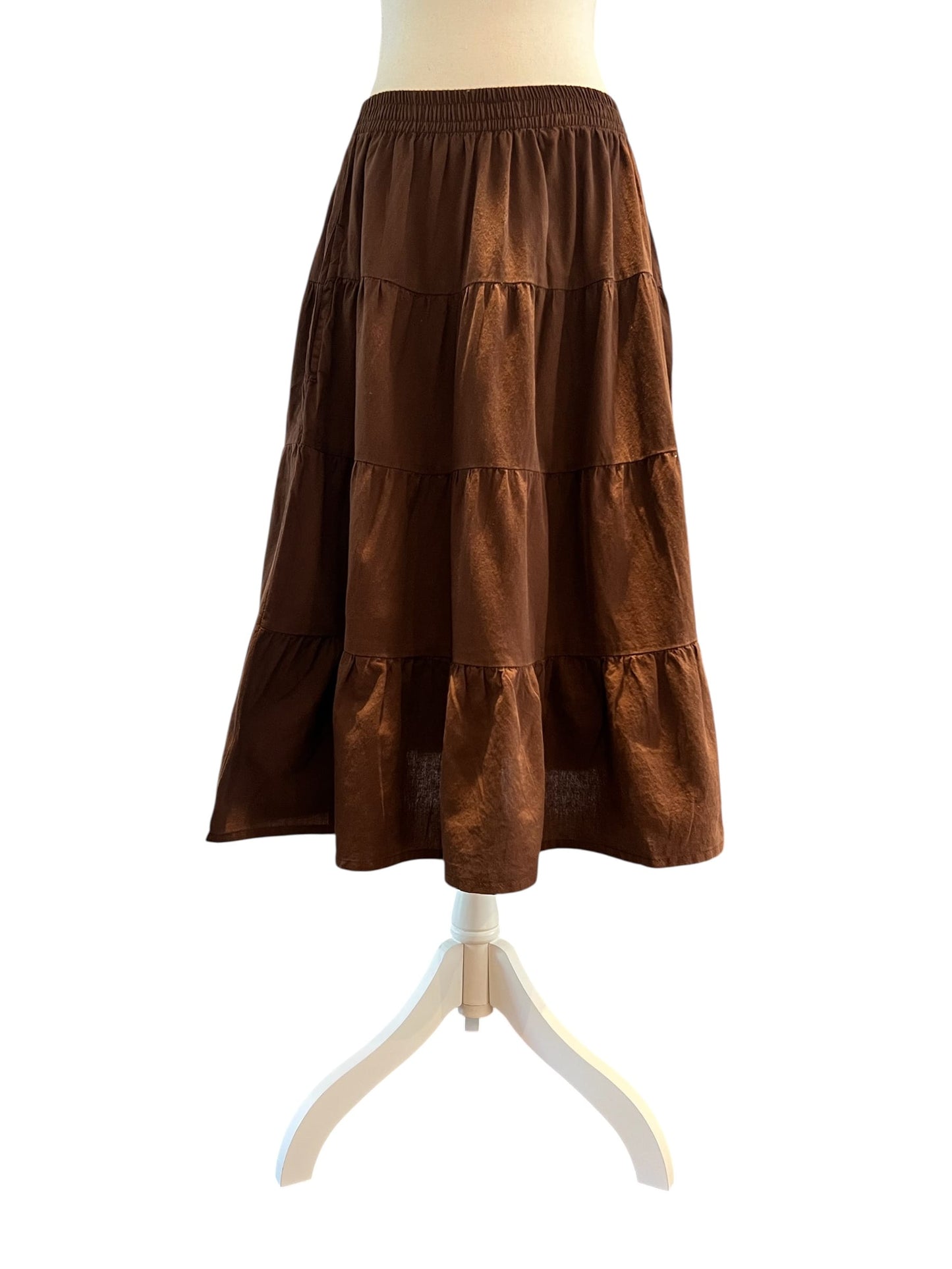 shedol shortened bhojo skirt chiya brown