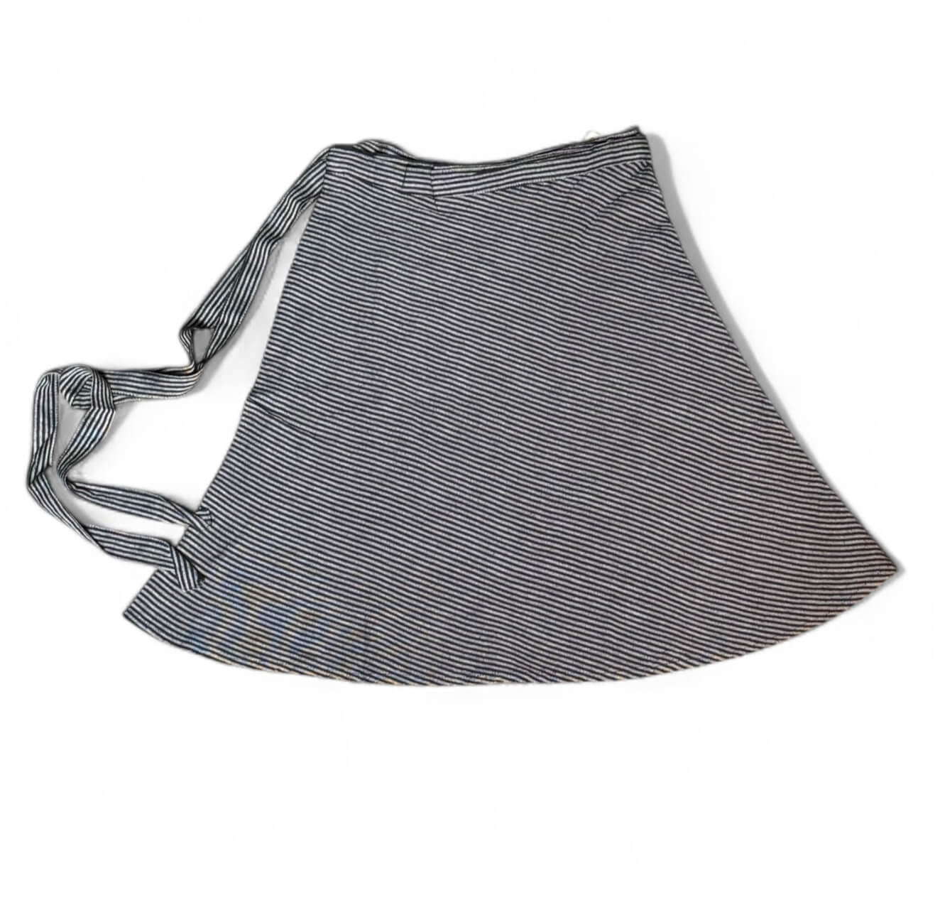 shedol solu skirt charcoal stripe