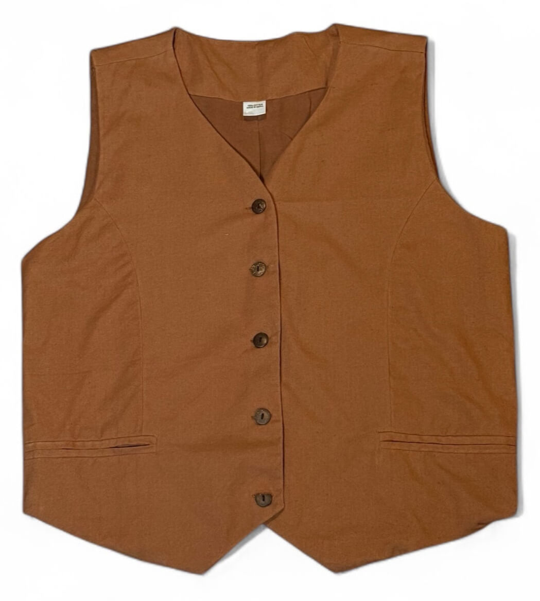 shedol tandi vest brick brown