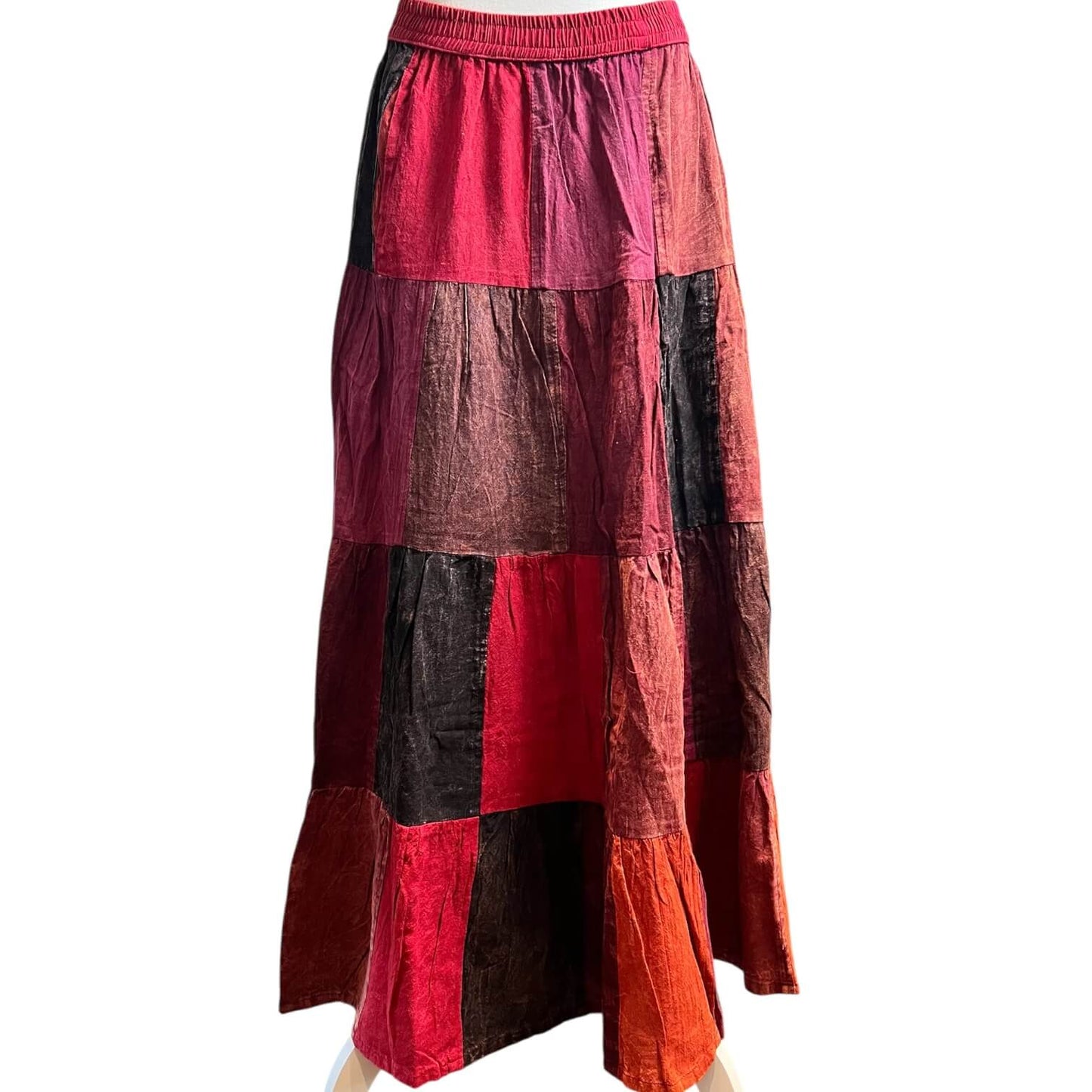 shedol thamel skirt red tone