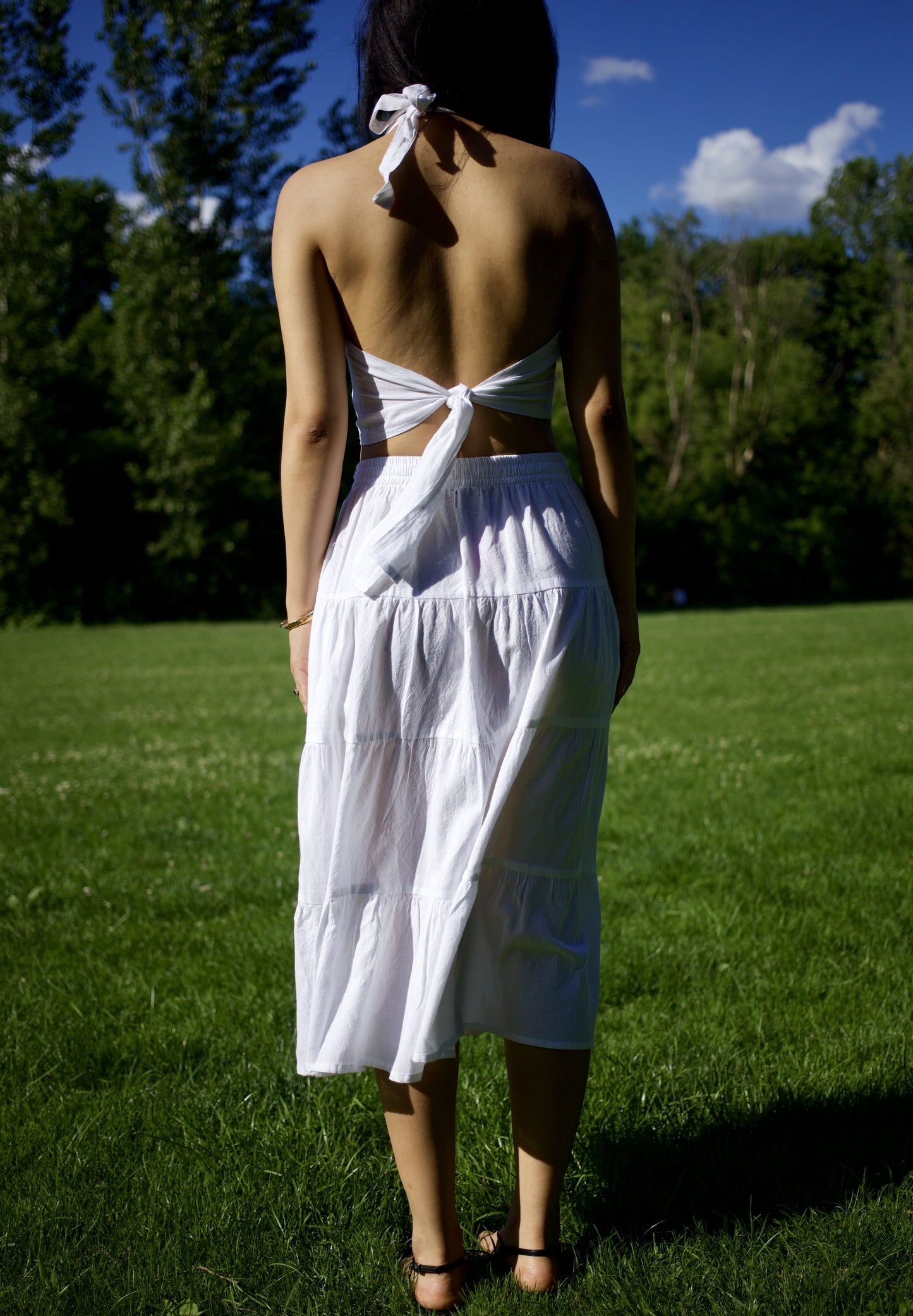 shedol white rara bra top model back