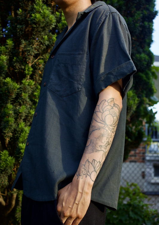 shedol baato shirt unisex dark green